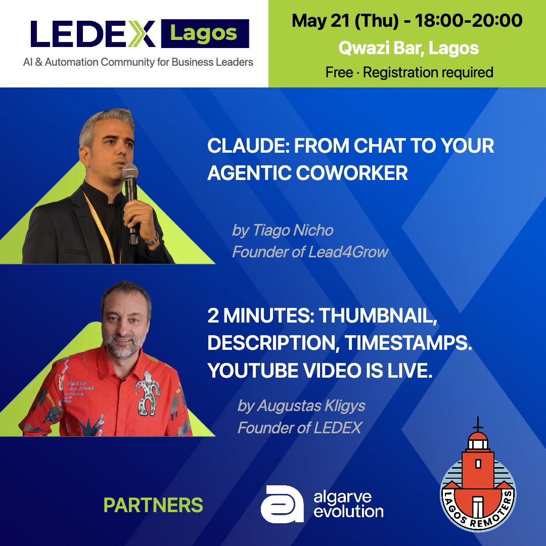 LEDEX Lagos - AI for Business, May 2026