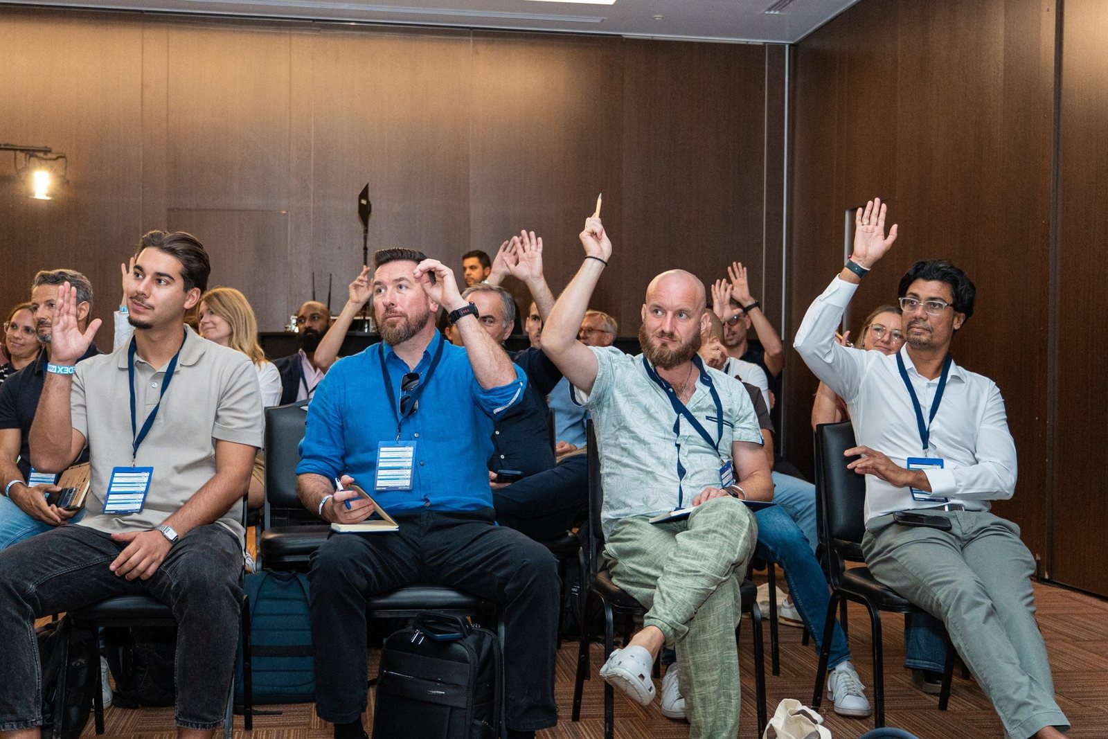 Attendees taking part in a LEDEX Forum session