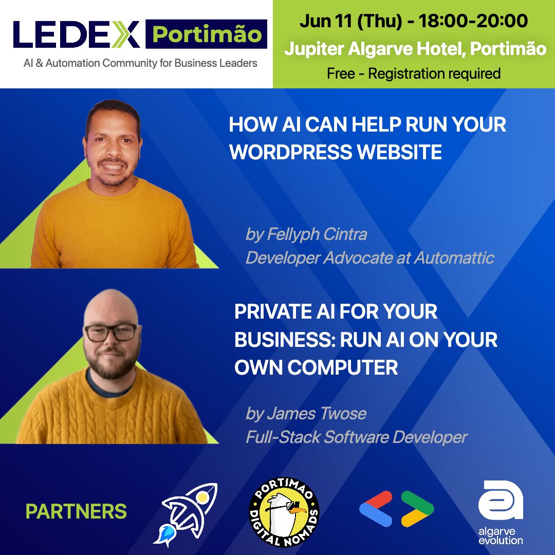 LEDEX Portimão - AI for Business, June 2026